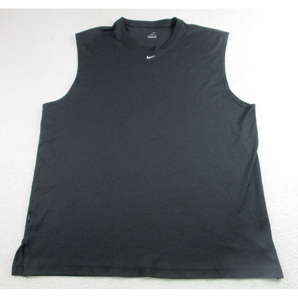 Nike Other - Nike Tank Top Mens XL Black Dri-FIT Sleeveless Muscle Tee Athletic Training Gym